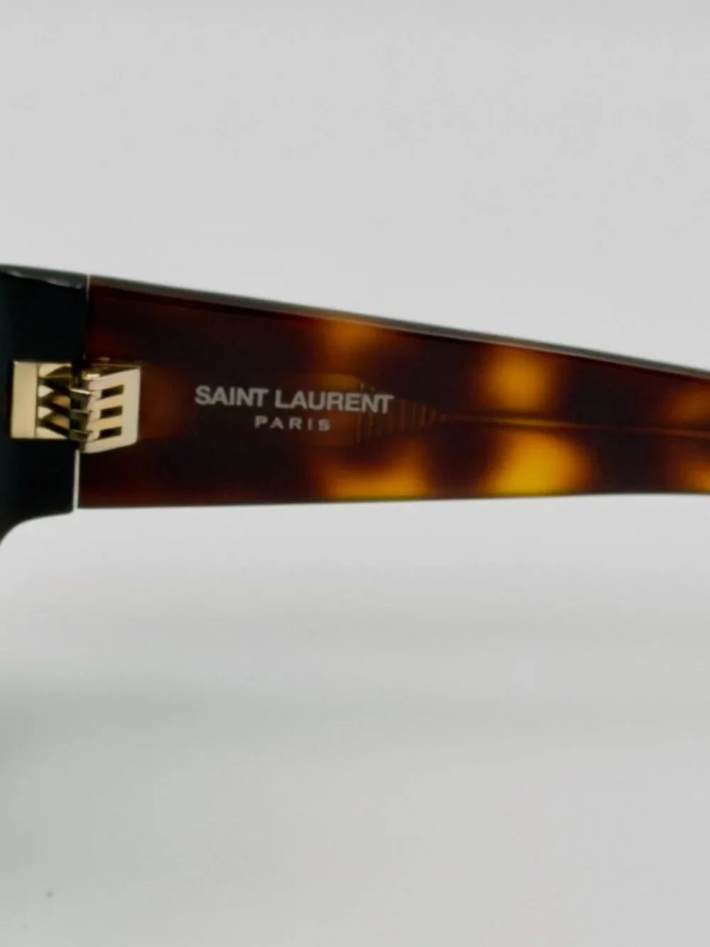 Saint Laurent SL 740 004 Black Havana Square Sunglasses Women 52mm w/ Case
